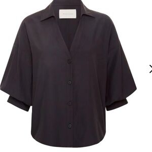 Brochu Walker ‘The Kate” black button down shirt Size Small